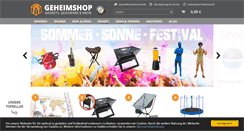 Desktop Screenshot of geheimshop.de